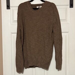 Joseph Men's Brown V-Neck Sweater